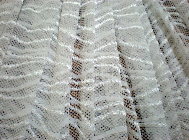 5.White Wavey Lace